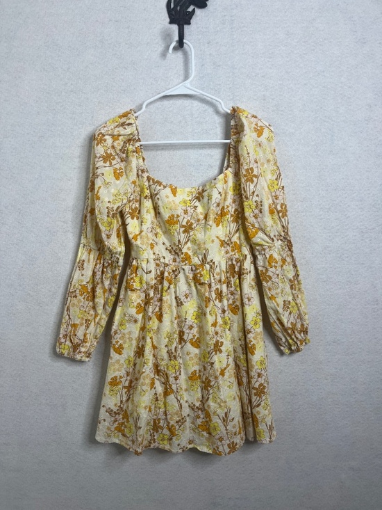Forever 21 Dresses & Skirts - Forever 21 Floral Mini Dress Smocked Back Puff Sleeve Boho Cottagecore